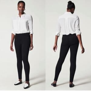 Spanx Leggings Women Medium Black Legging Pant Stretch Shaping